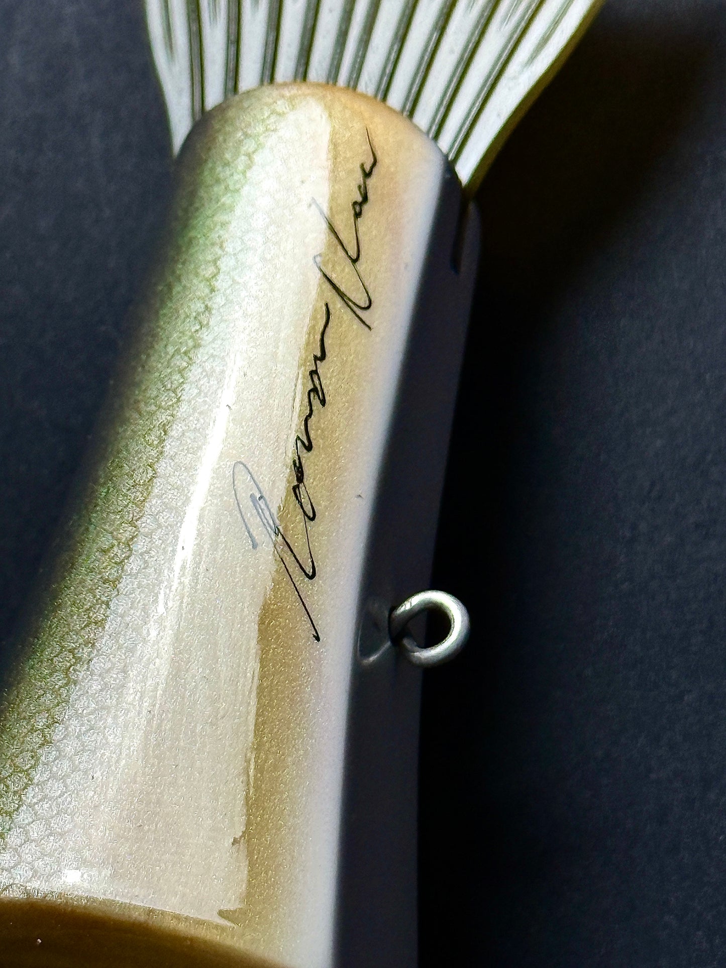 Roman Made Negotiator Natural Emerald Wood Bottom Hook | Jointed Swimbait