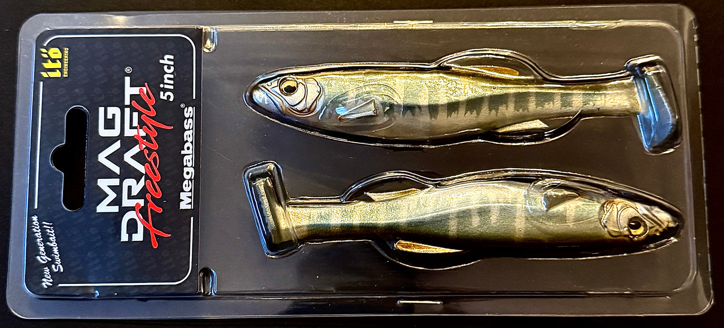 Megabass MagDraft Freestyle 5" - Premium Japanese Soft Swimbait (Hasu)