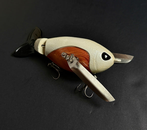 Throwback Baits Chickadee Crawler 7-inch Wooden Swimbait