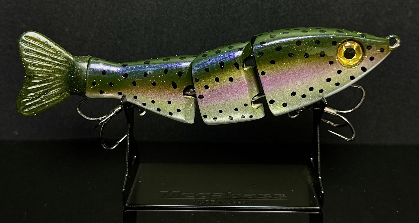 Triple Trout 6" - Premium Triple Jointed Swimbait (1.5oz, Purple Trout, Slow Sink)