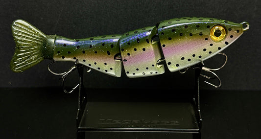 Triple Trout 6" - Premium Triple Jointed Swimbait (1.5oz, Purple Trout, Slow Sink)