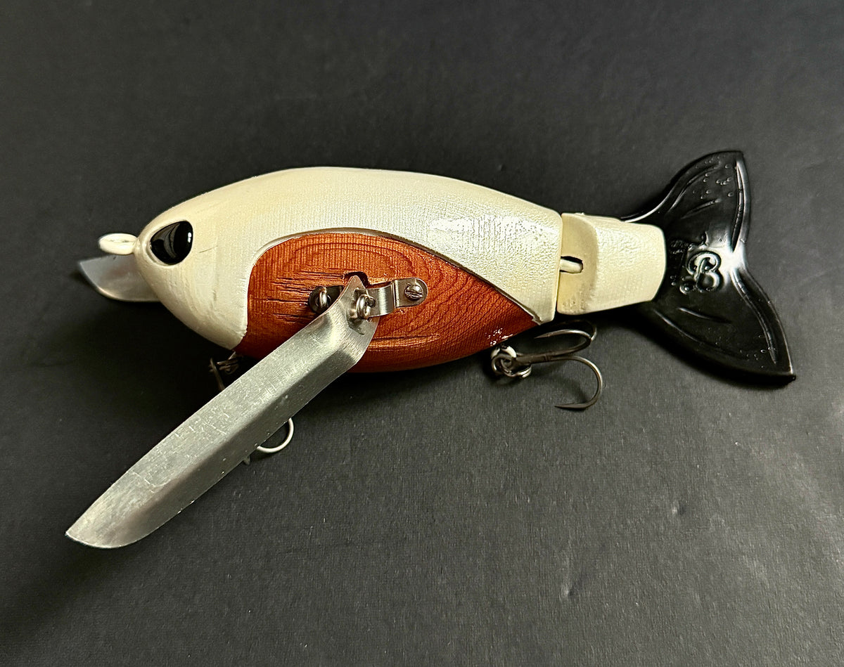 Throwback Baits Chickadee Crawler 7-inch Wooden Swimbait