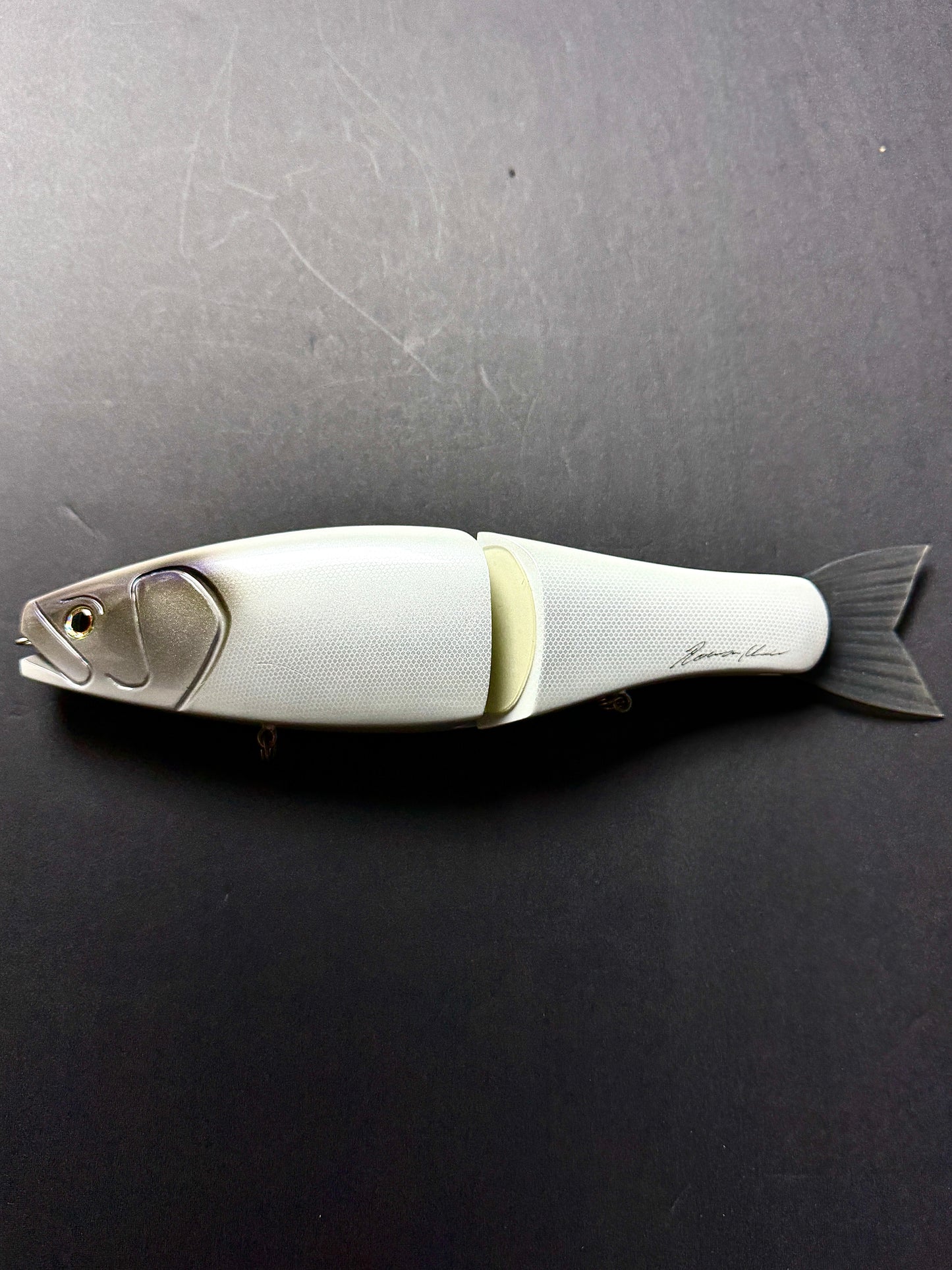 Roman Made Mother White Snake Bottom Hook | Jointed Glide Bait