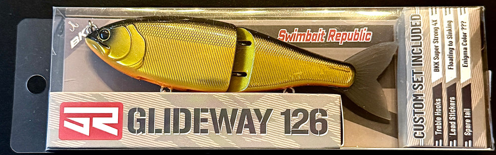 GlideWay 126 Glidebait 5" Slow Floating - 1oz Gold Rush