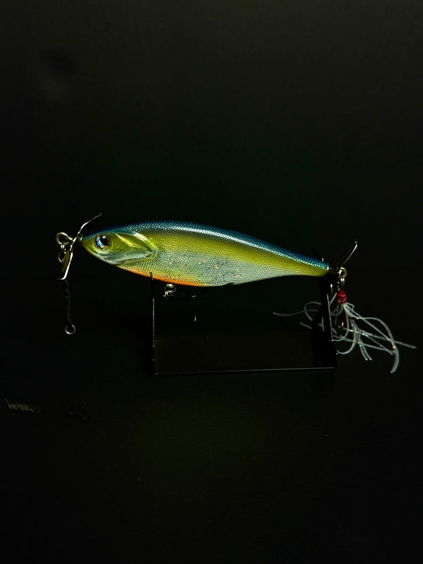 Blue Bait Ridge Company WOUNDED WILLY, FOILED SEXY SHAD color