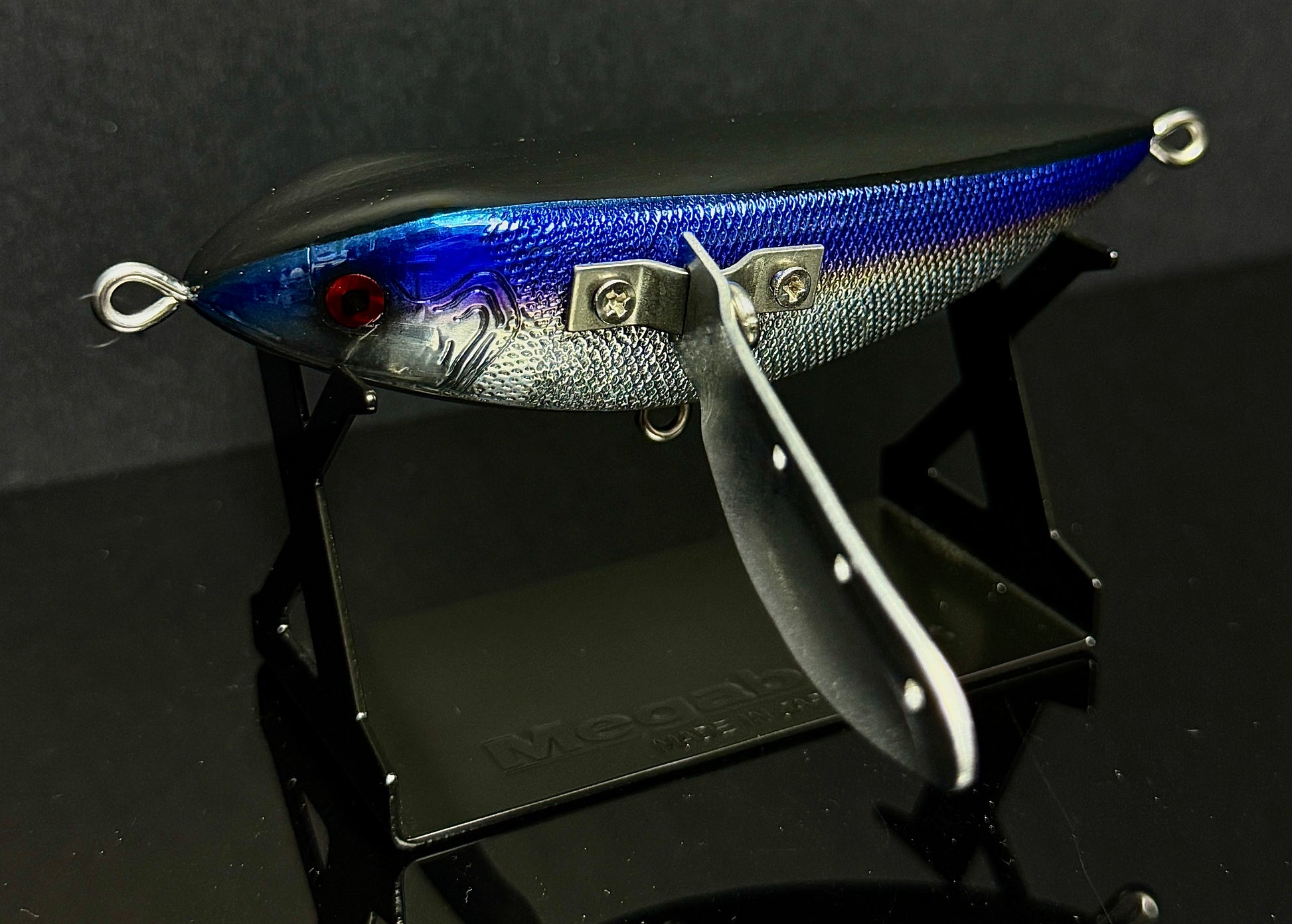 1 ounce topwater fishing lures Mann's Bait Company Baby One Minus Lure, Pack of 1, 1/4-Ounce, Blue wired construction Trout Thumper- Glidebait 1 oz