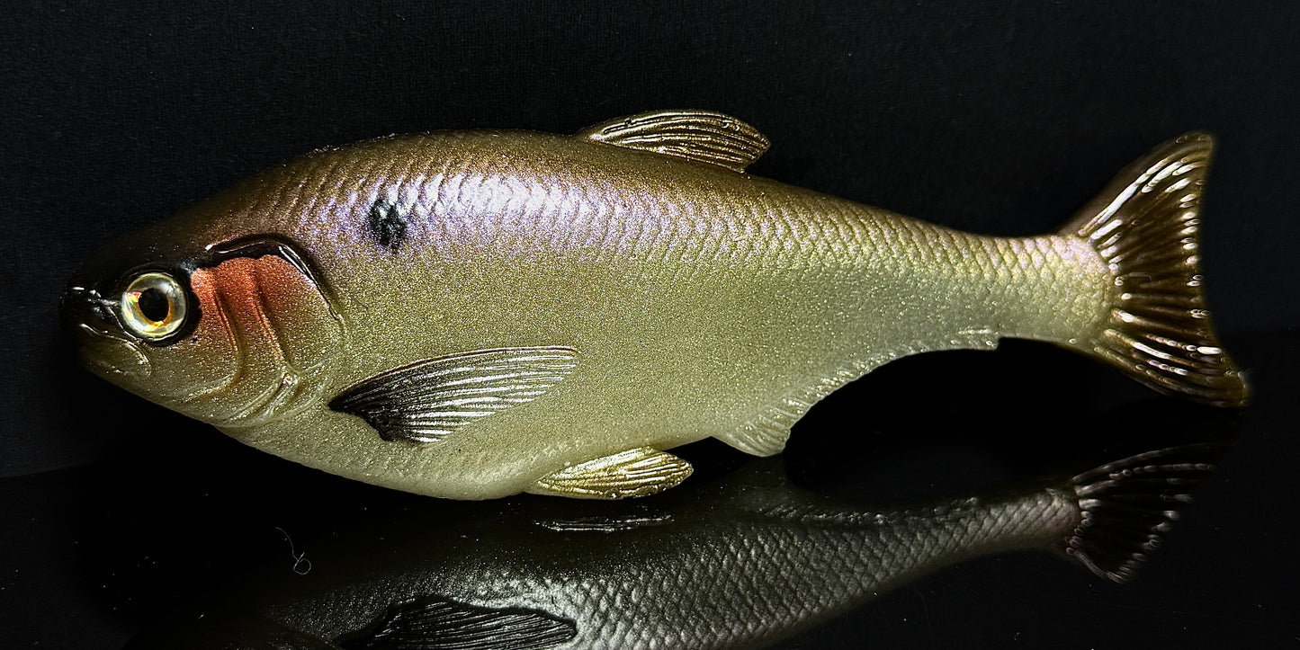 3:16 8" Gizzard Shad - Line Thru - Top Hook - Wag Tail