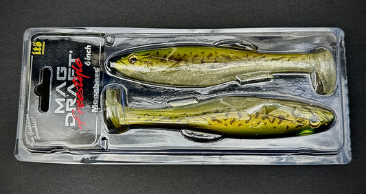 Megabass MagDraft Freestyle 6" - Premium Soft Swimbait (Bass CS Colorway)