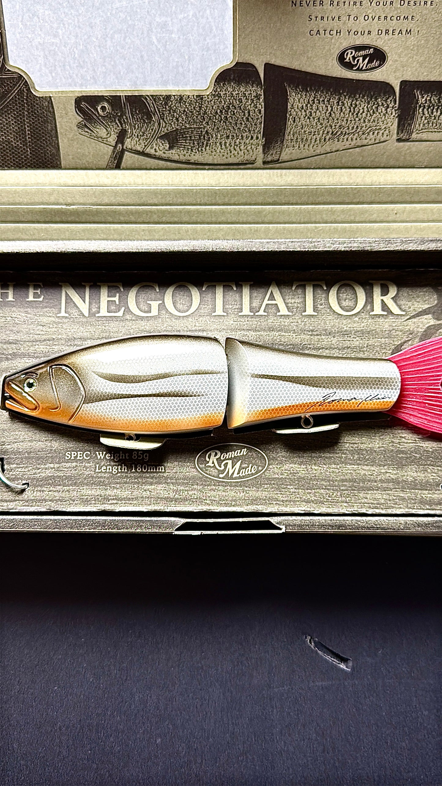 Roman Made Negotiator Ugui Bottom Hook | Jointed Swimbait for Bass Fishing