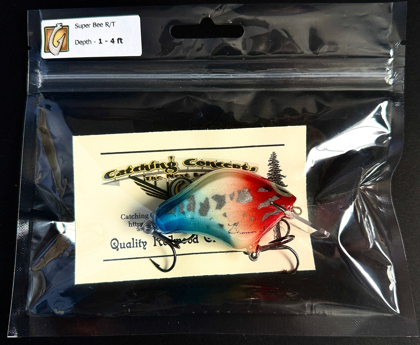 Catching Concepts Handmade Redwood Crankbait - Premium Square Bill Fishing Lure