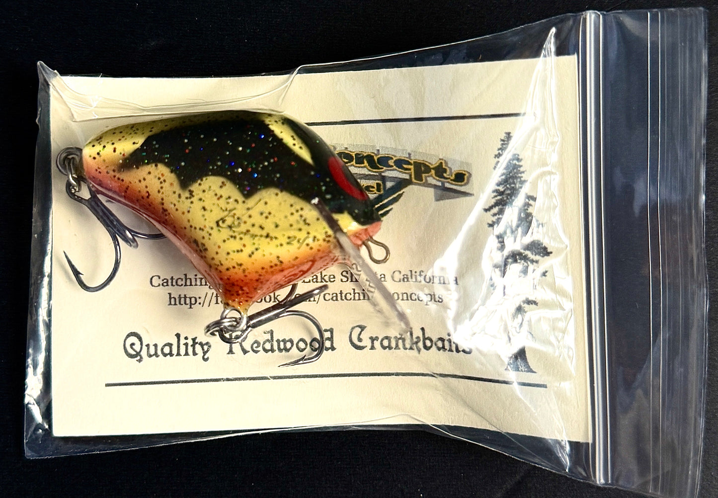 Catching Concepts Handmade Redwood Crankbait - Premium Square Bill Fishing Lure