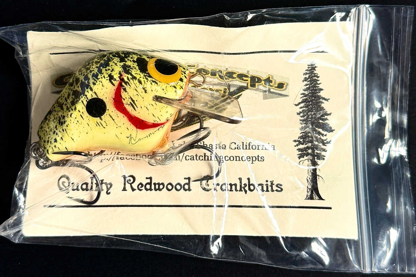 Catching Concepts Handmade Redwood Crankbait - Premium Square Bill Fishing Lure