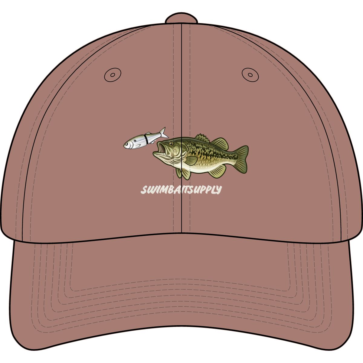 Largemouth Bass with Swimbait Cap