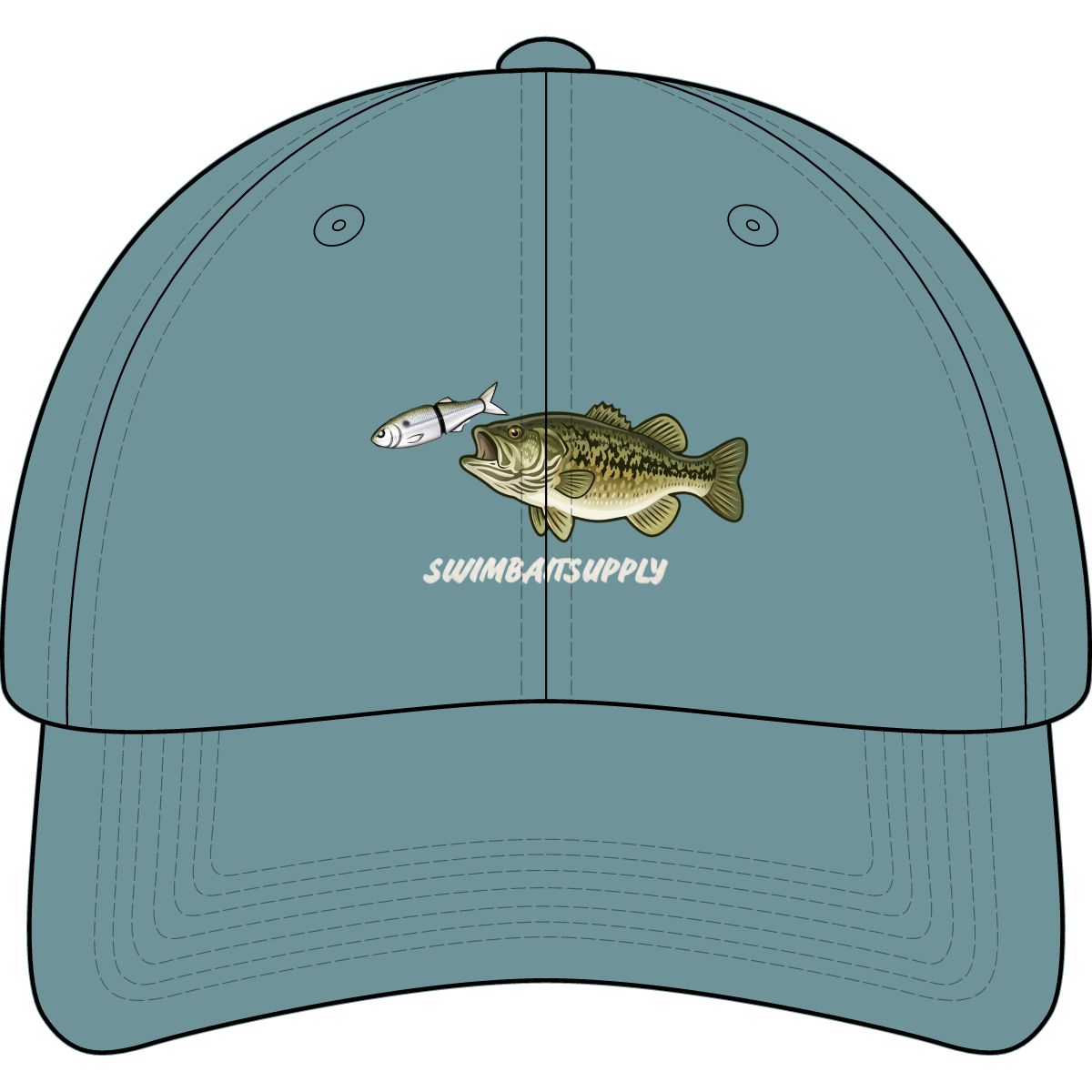 Largemouth Bass with Swimbait Cap